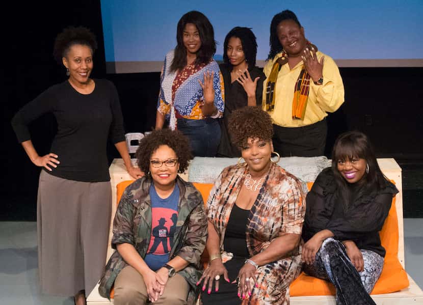 Renee Miche'al Jones (left), Single Black Female director; top row, actresses Jaquai Wade...