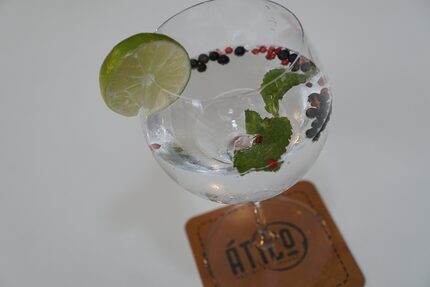 A gin and tonic is likely to be one of the more popular drinks at Ático.