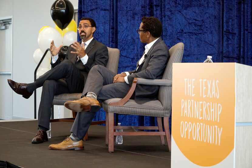 Former U.S. Secretary of Education John B. King is interviewed by Jeremy Smith at "The Texas...