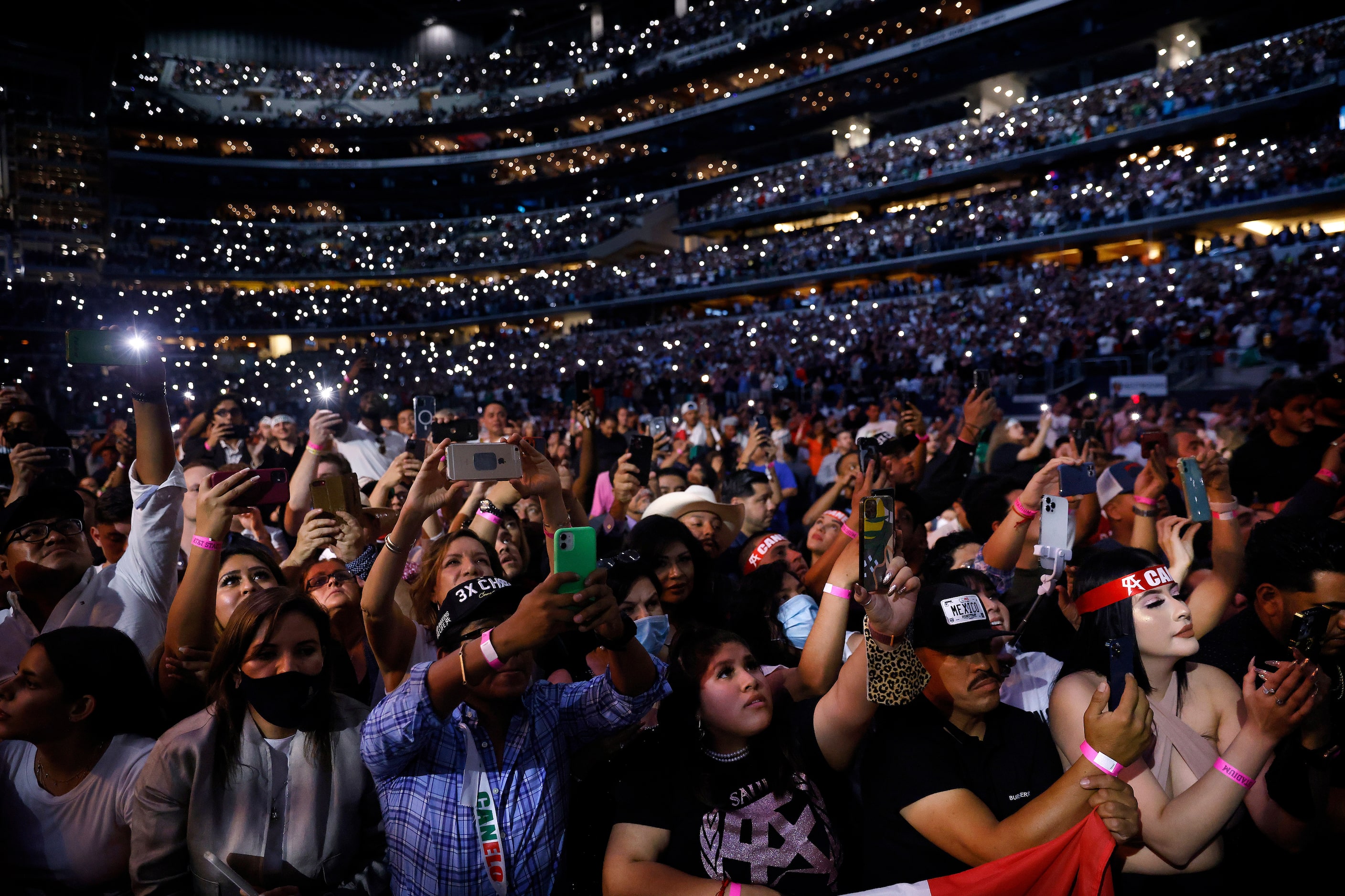 Over 70,000 people, the largest crowd to see a sporting event during the COVID-19 pandemic,...