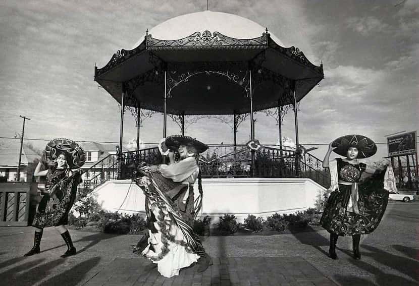 Dancers at opening of Pike Park, 1978 / Chita Guerrero (center) and her daughters Veronica...