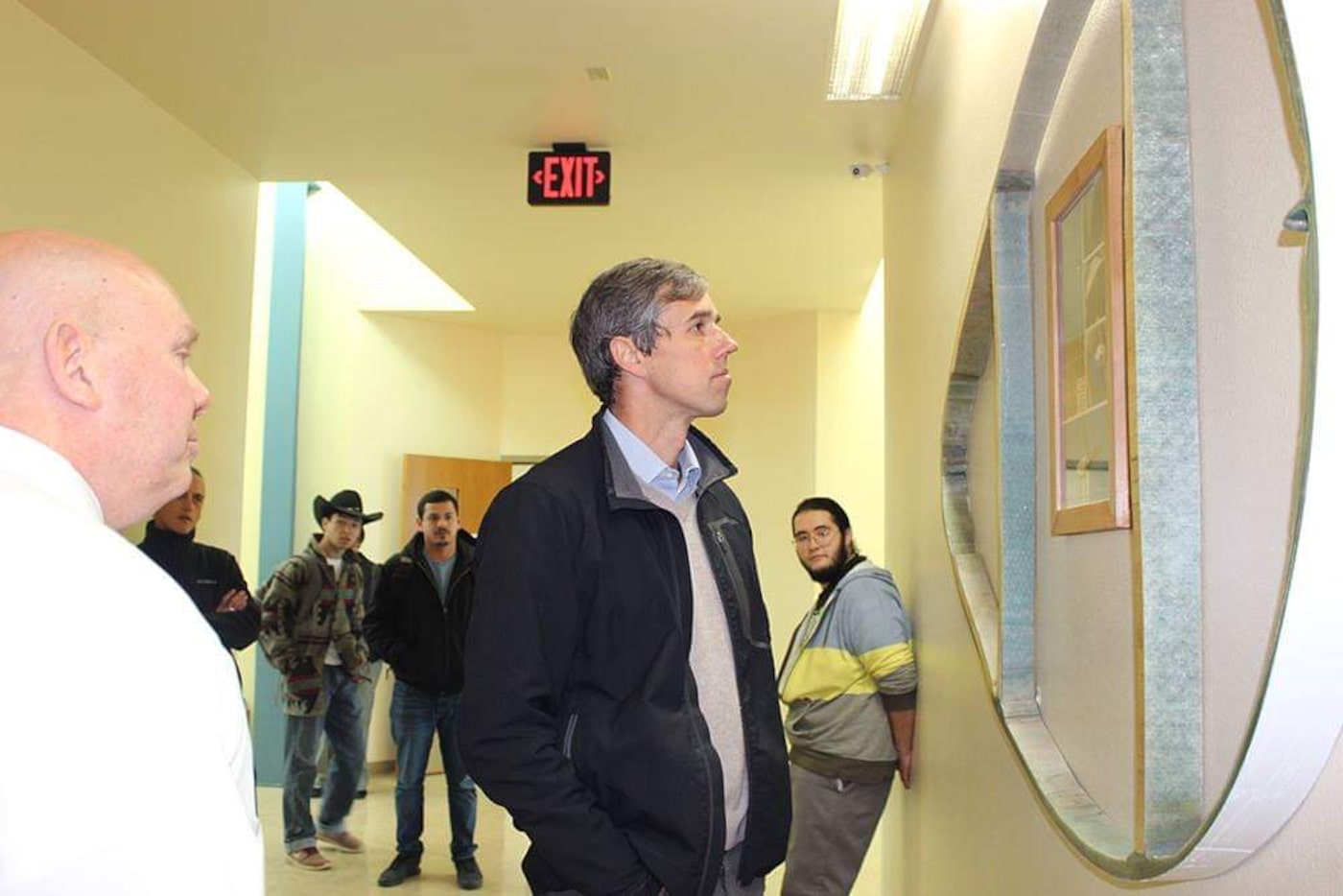 Beto O'Rourke visits Mesalands Community College in Tucumcari, N.M., on Jan. 15, 2019. Photo...