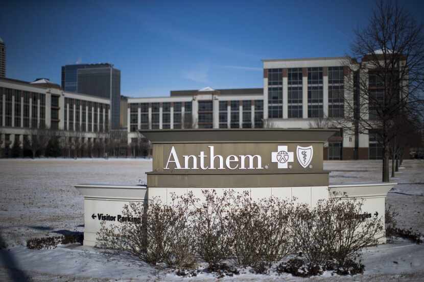 INDIANAPOLIS, IN - FEBRUARY 5: An exterior view of an Anthem Health Insurance facility on...