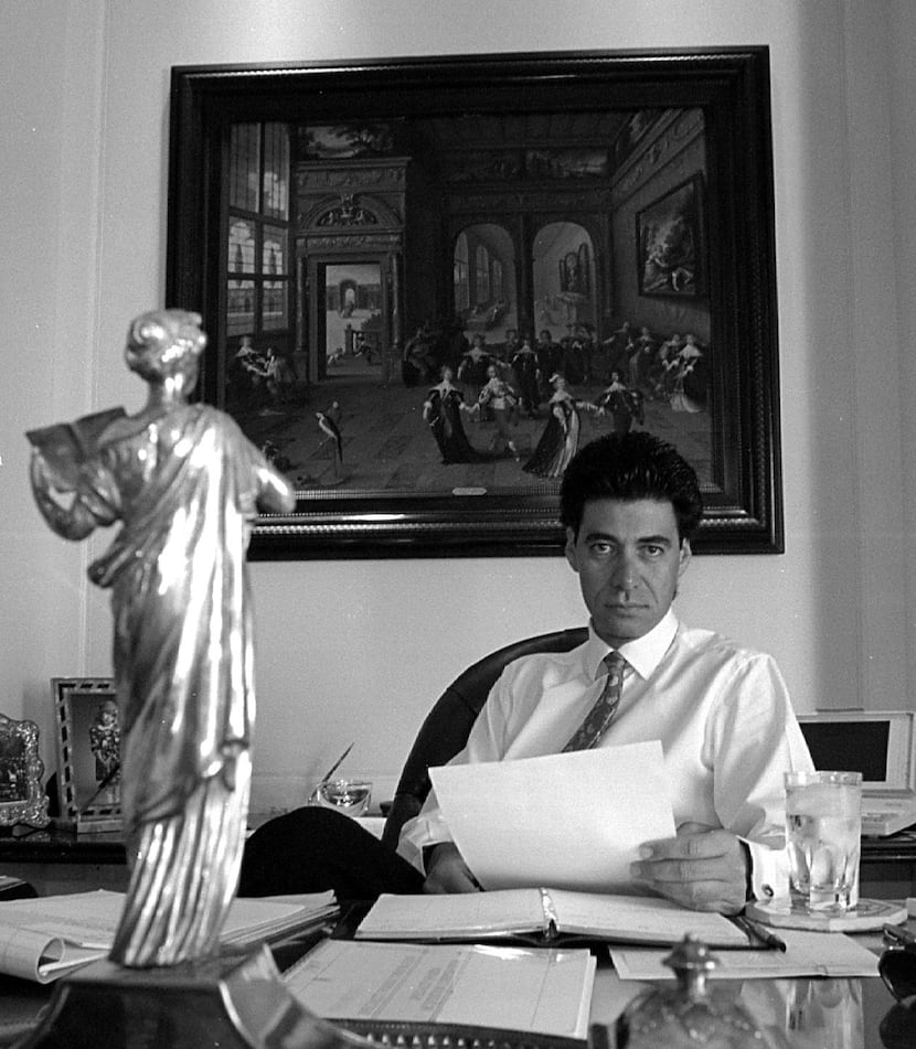 Bobby Haas is shown in his office at the Crescent in 1993. 