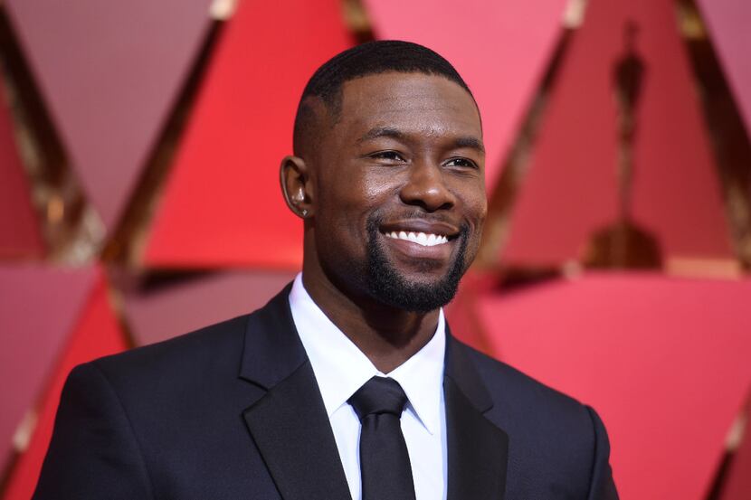 Trevante Rhodes arrives at the Oscars on Sunday, Feb. 26, 2017, at the Dolby Theatre in Los...
