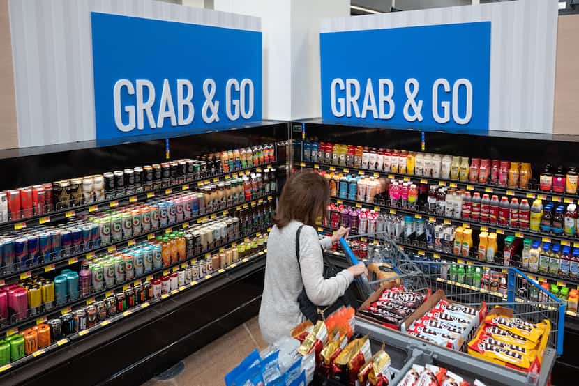 Walmart dropped convenience store aisles right inside the grocery entrance in the newly...
