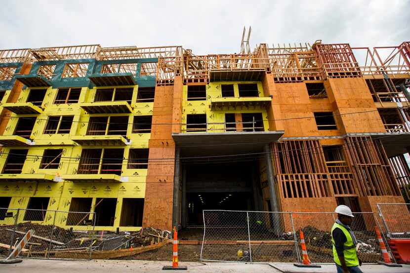 In September, Dallas-area apartment building permits were up by 27%.