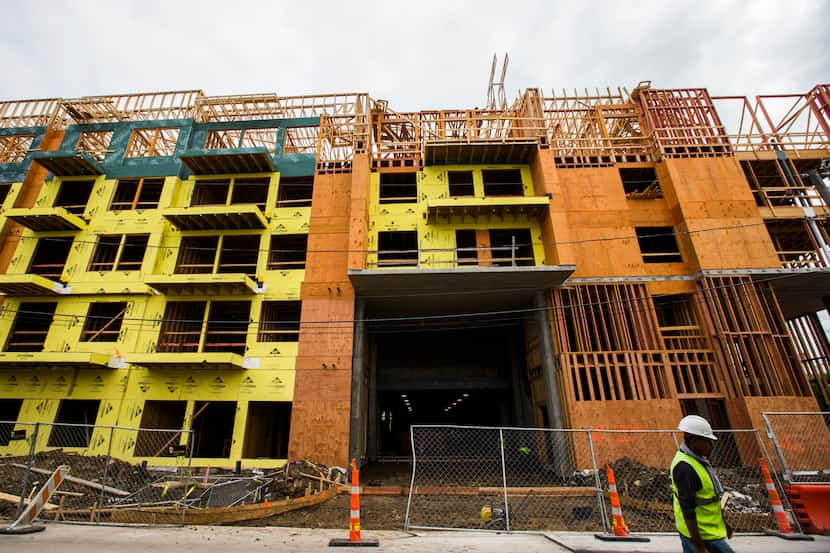 In September, Dallas-area apartment building permits were up by 27%.