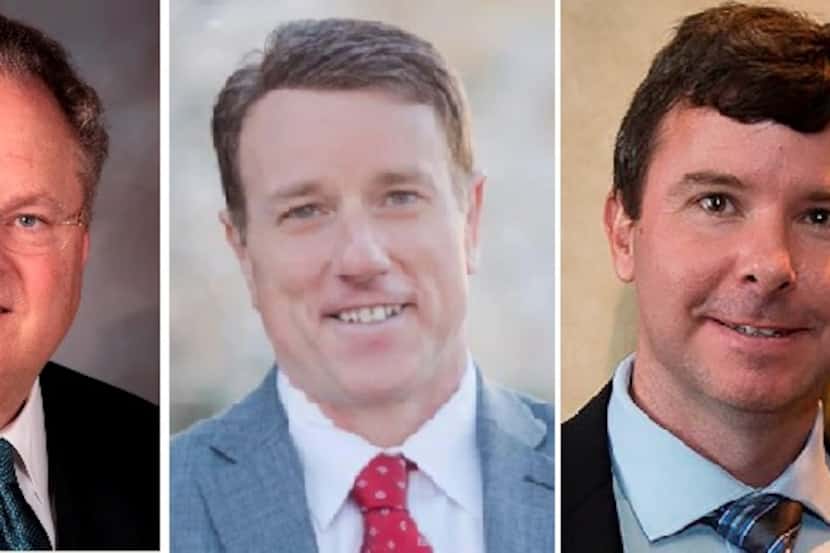 The Republican candidates for Texas Senate District 30 are incumbent Craig Estes (left), Pat...