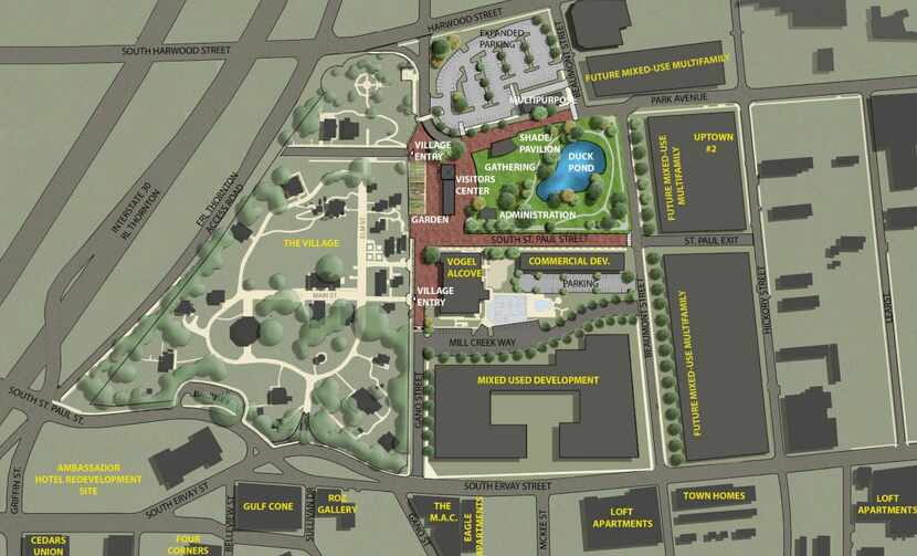 The possible next phase of Dallas Heritage Village as presented to the Dallas Park and...