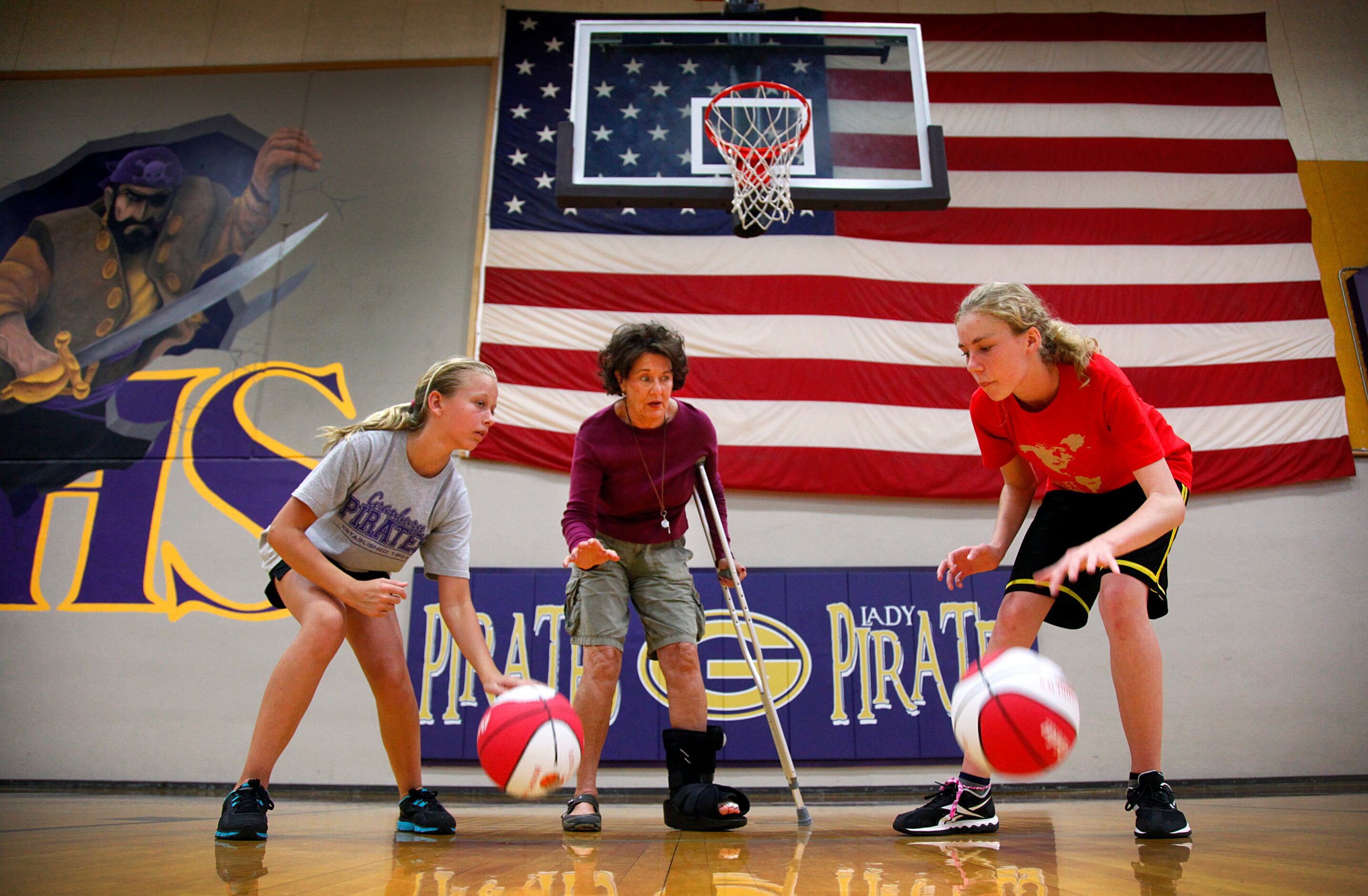 Legendary Granbury coach Leta Andrews,  the winningest high school girls basketball coach in...