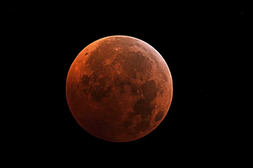 Texas residents will be well positioned to view a full lunar eclipse, like this one in 2010...