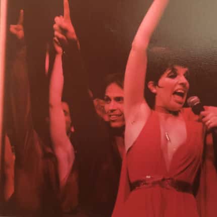 Danny Buraczeski (center) performing with Liza Minnelli in The Act.