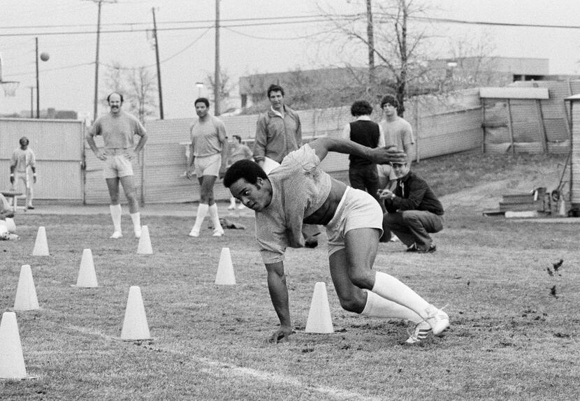 The Dallas Cowboys met for a three-day work-out session, Thursday, March 29, 1979, Dallas,...