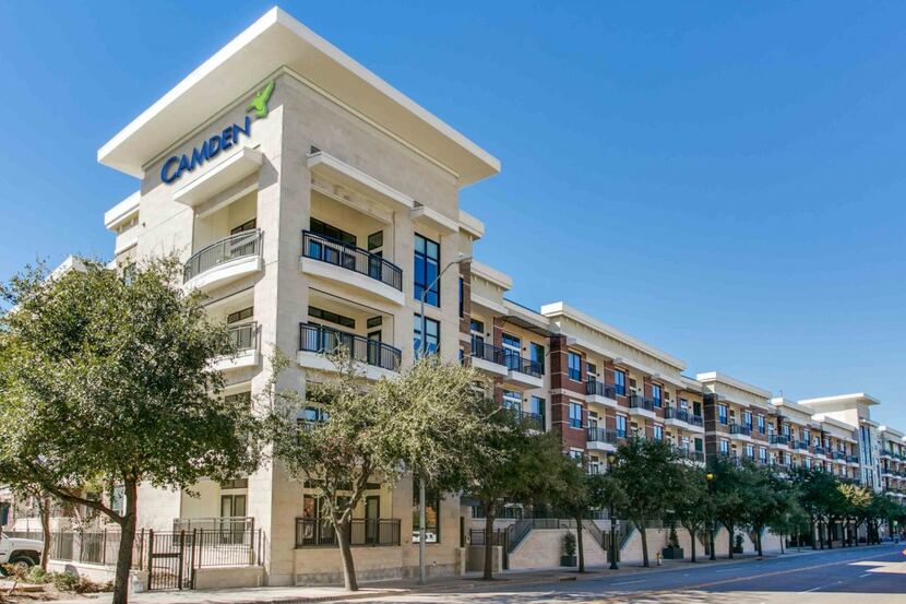  Camden's Victory Park apartment project is located just north of the American Airlines...