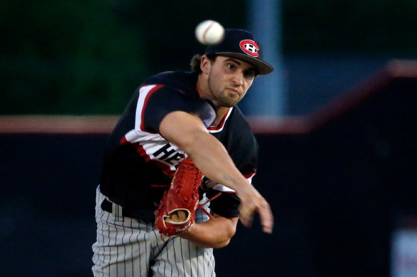 Colleyville Heritage pitcher Alex Scherff  led the area in wins and strikeouts and ranked...