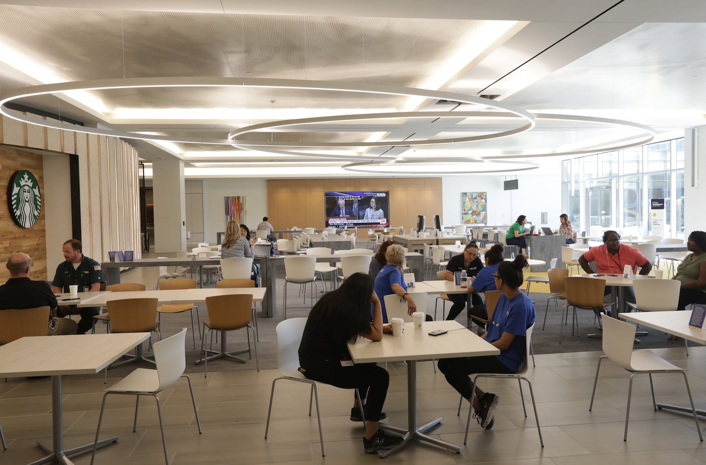 Employees at Liberty Mutual Insurance's new Plano office have a whole floor of dining options.