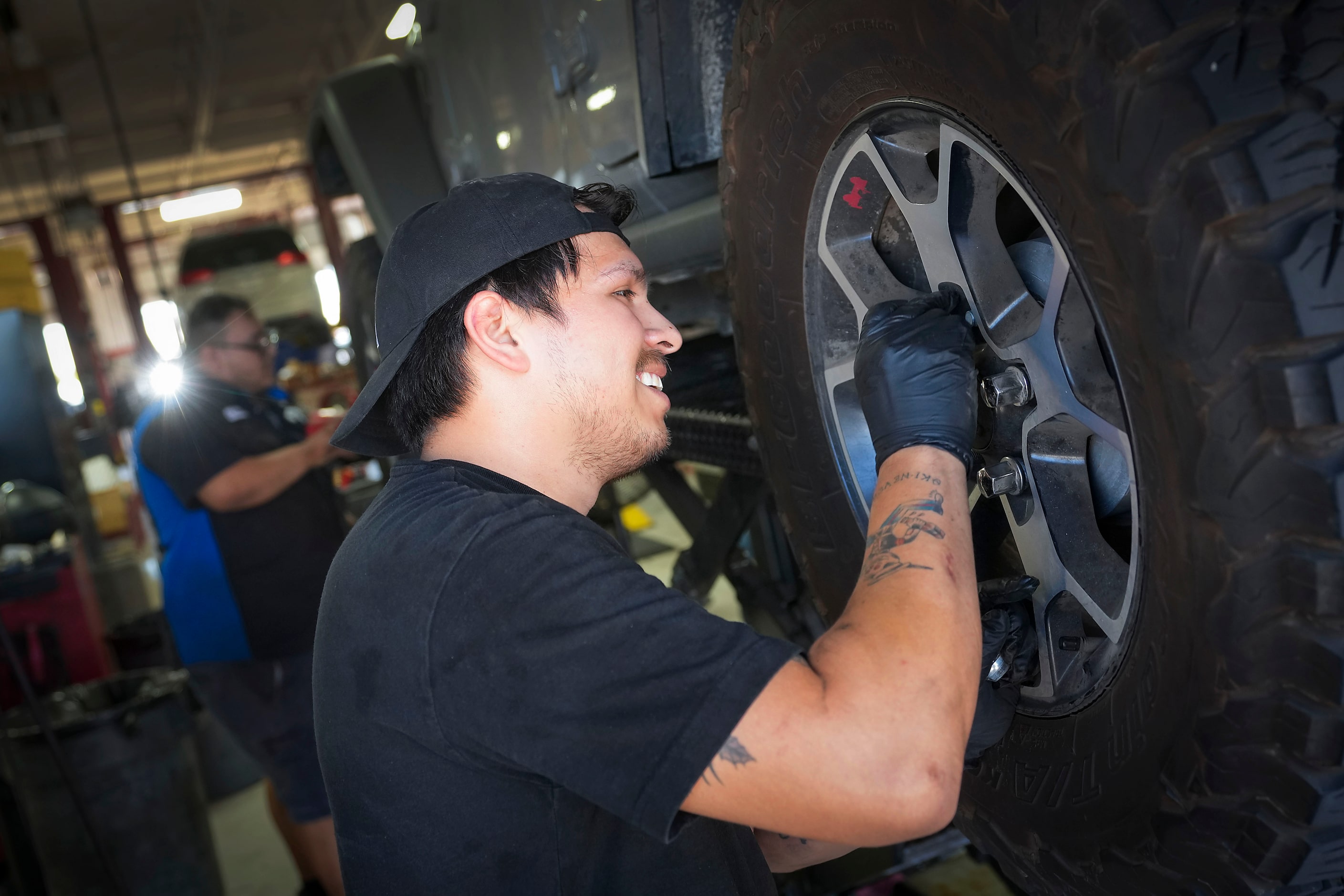 Alvaro Ramirez works in the service department at Huffines Chrysler Jeep Dodge RAM Plano on...