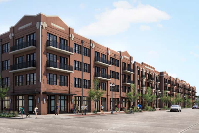 The Kilby apartments in Frisco Square are being built by B/K Multifamily teamed up with Toll...