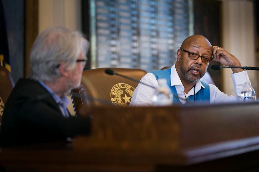 
Journalist and author Leonard Pitts is interviewed in the House Chamber during the The...