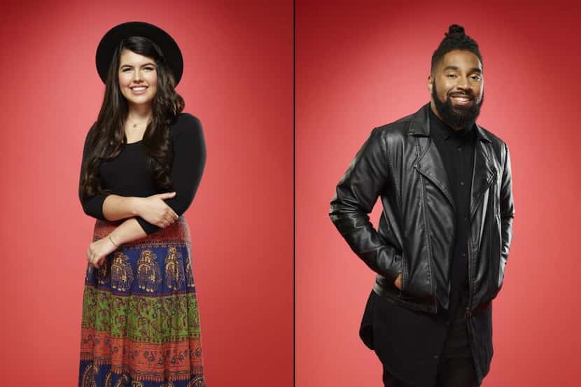 The three North Texans left on "The Voice" are (from left) Blaine Mitchell, Madi Davis and...