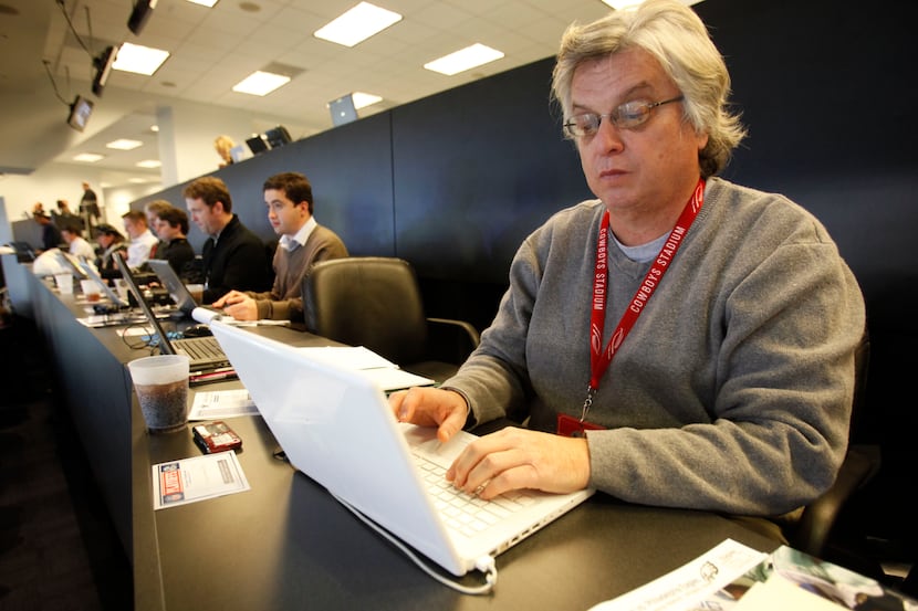Longtime Dallas Morning News sports reporter Gerry Fraley, pictured here in 2010 at a Dallas...