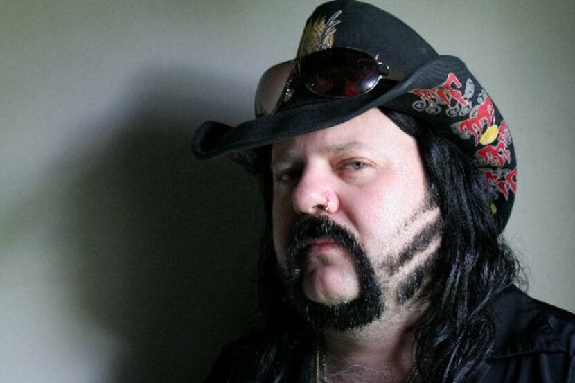 Musician Vinnie Paul Abbott (formerly of Dallas bands Pantera and Damageplan) poses for a...