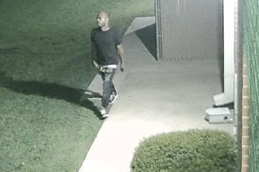 Arlington police on Tuesday released surveillance camera footage of a man who they say is a...