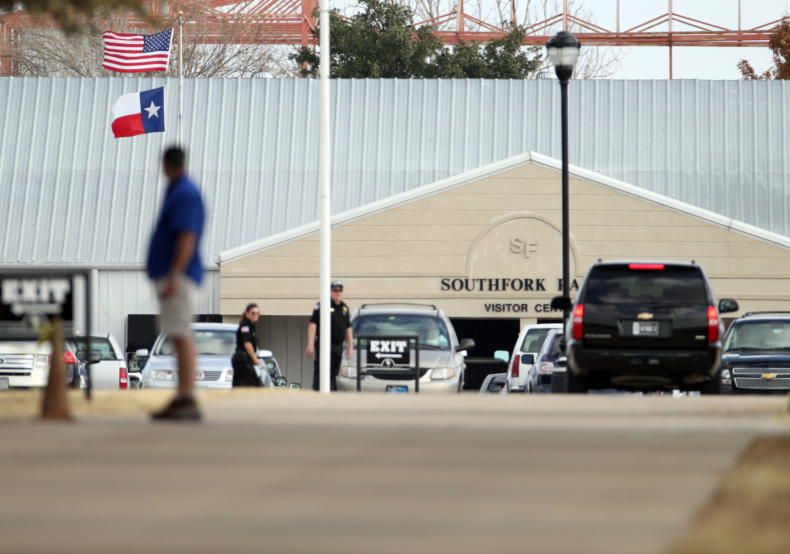 There was an invitation-only memorial service for Larry Hagman at Southfork Ranch in Parker...