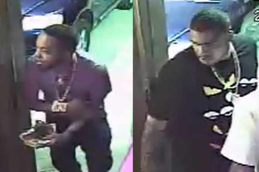 These two men were identified as suspects in the shooting. 
