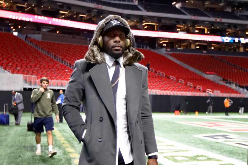 Dallas Cowboys wide receiver Dez Bryant arrives for the Atlanta Falcons game at...
