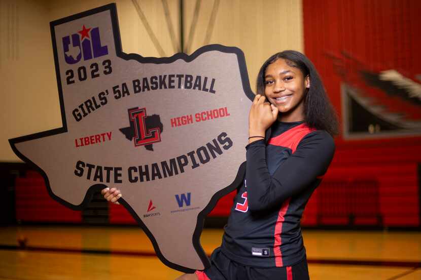 Frisco Liberty girls basketball player Jacy Abii, who is The Dallas Morning News’ All-Area...