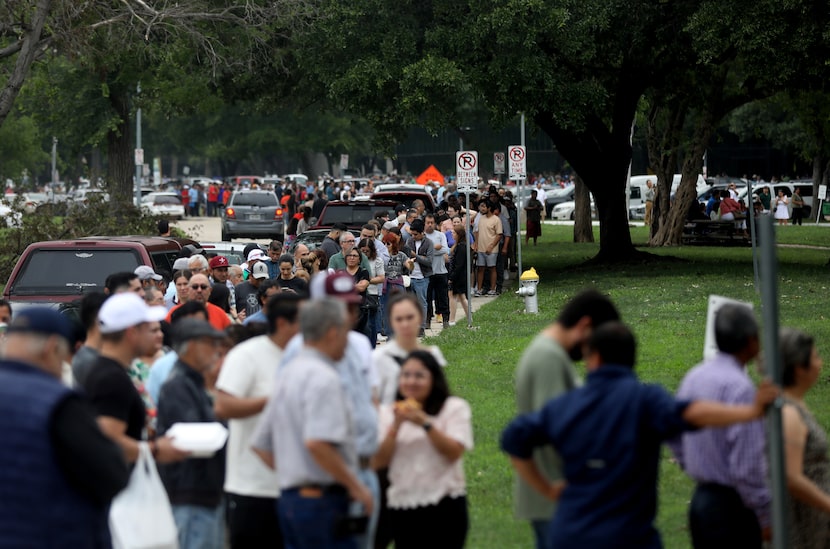 Voters at the Mexican consulate in Dallas, Texas, Sunday, June 2, 2024. Mexico is holding...