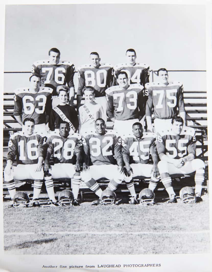 The Dallas Texans all-stars in 1962. (Photo by Brad Bradley)