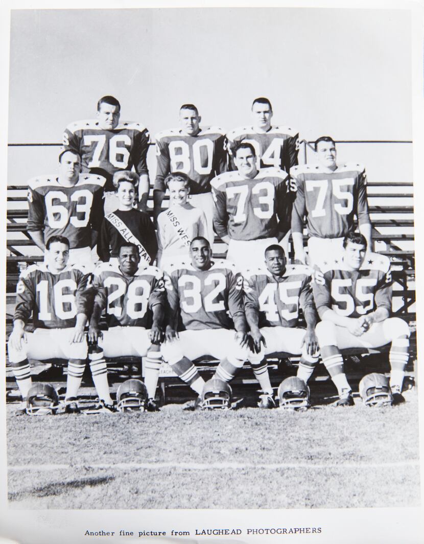The Dallas Texans all-stars in 1962. (Photo by Brad Bradley)