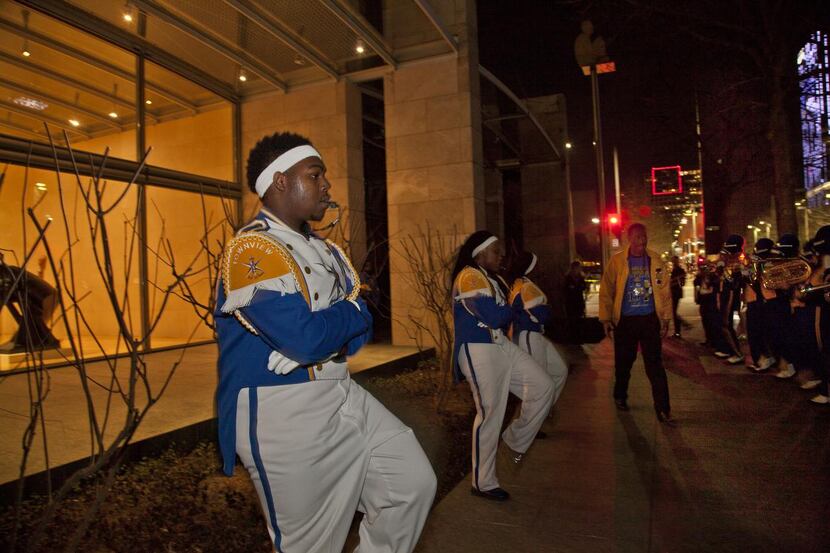 
The Townview Magnet Center’s Big “D” Marching Band treated Chalet Dallas patrons to a...