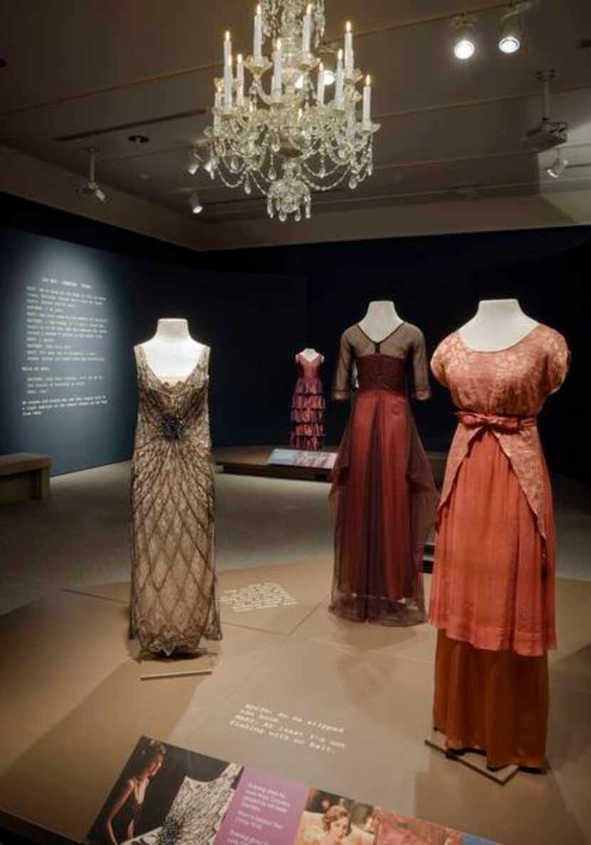 
Winterthur Musuem, costumes from the British television drama "Downton Abbey," are...