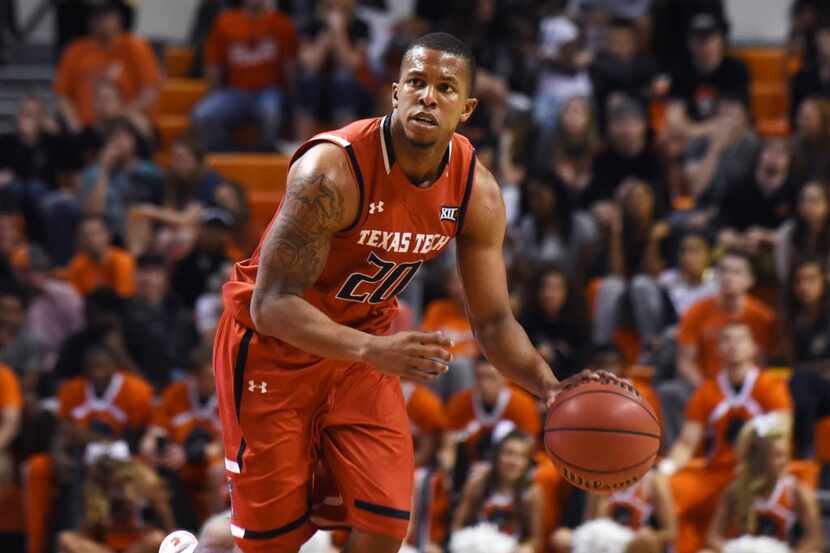 Texas Tech's Toddrick Gotcher is pictured in the second half of an NCAA college basketball...