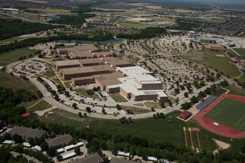An aerial photo showed the Allen High School campus on May 20, 2014.