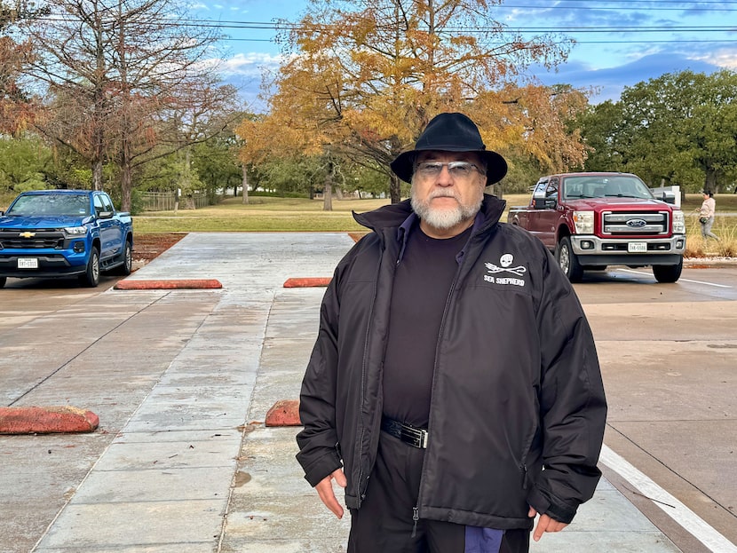 Denton resident and Navy veteran Steven Duran, 69, said he voted for Kamala Harris at the...