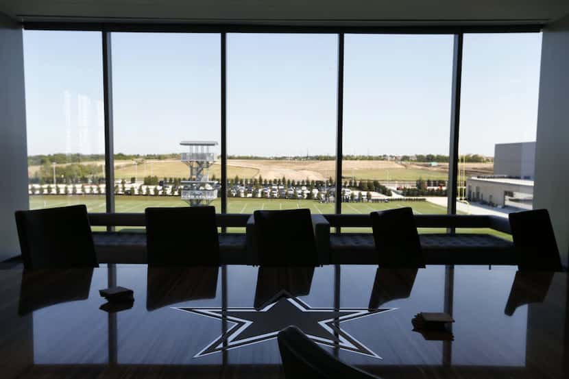Conference room at the Dallas Cowboys new headquarters at The Star in Frisco on Sunday,...
