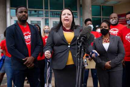 Attorney Alison Grinter accused Dallas police of allowing outsiders to threaten and attack...