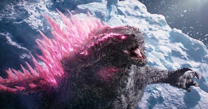 En esta imagen proporcionada por Warner Bros Pictures, Godzilla en una escena de "Godzilla X...