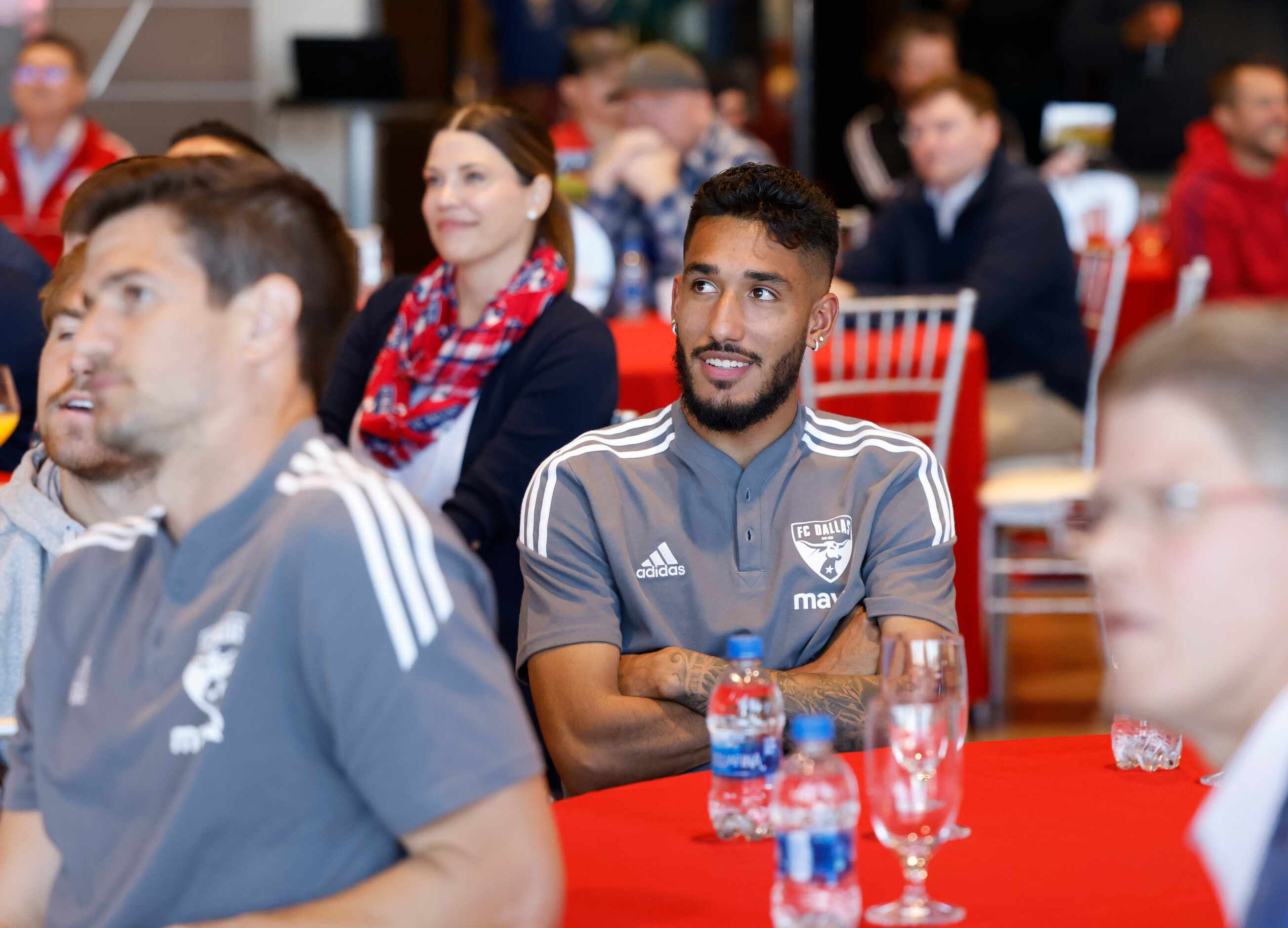 USMNT and FC Dallas player Jesús Ferreira watches the FC Dallas' World Cup draw watch party...