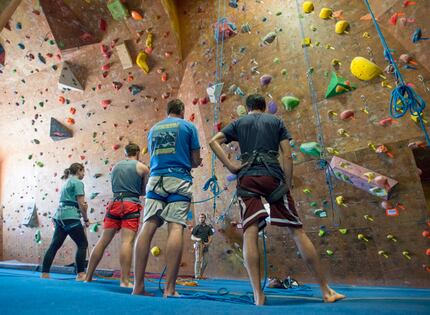 Part of the fun of rock climbing is figuring out how to finish a challenging climb.