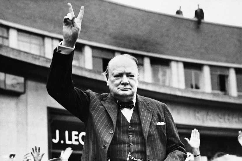  An undated file photo of Winston Churchill  
