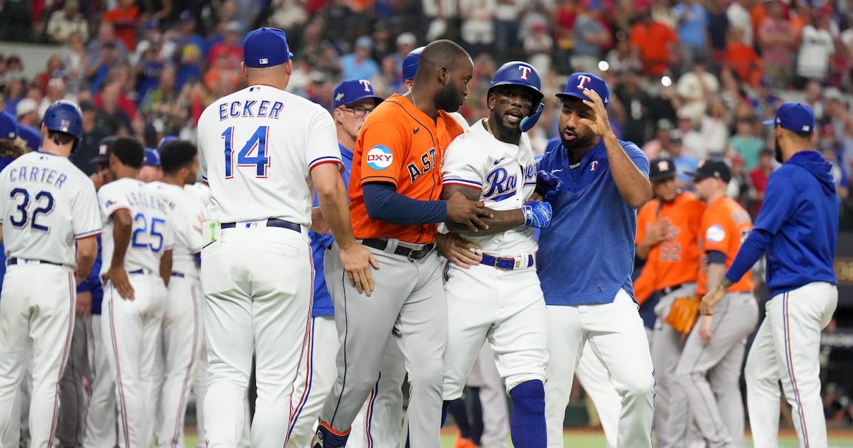 Astros' Bryan Abreu suspended two games after hitting Rangers' Adolis  García in dramatic ALCS Game 5 