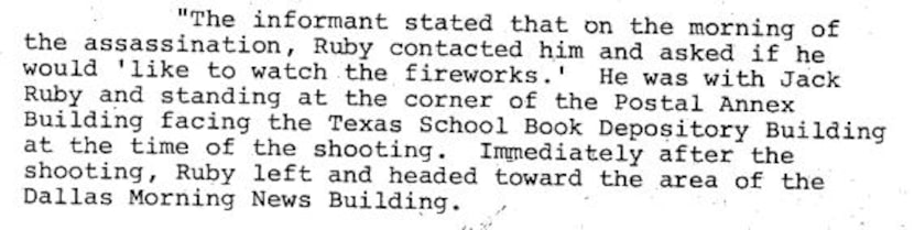 From an April 1977 FBI memo recounting an IRS tipster's story about Jack Ruby.