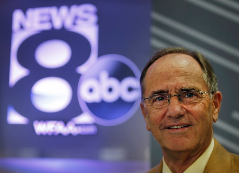 George Riba, retiring WFAA sports reporter, is pictured at the station on Thursday, February...