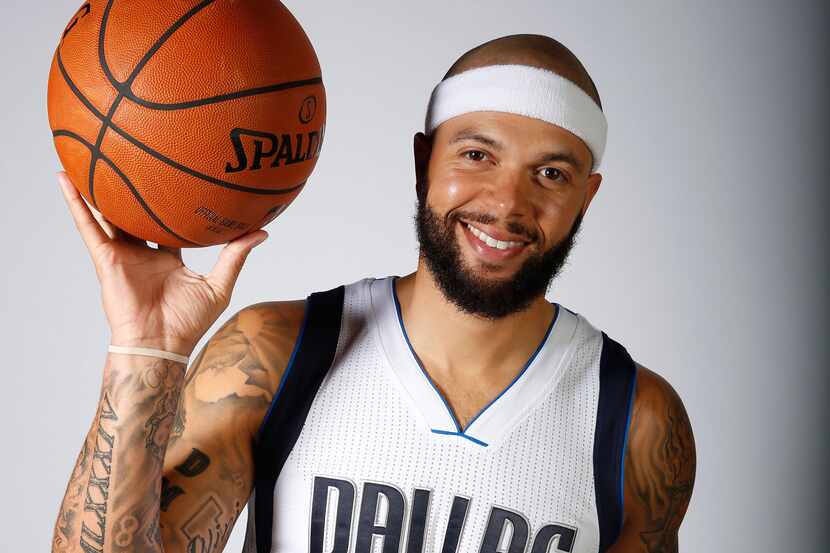 Deron Williams during media day for the Dallas Mavericks at American Airlines Center in...